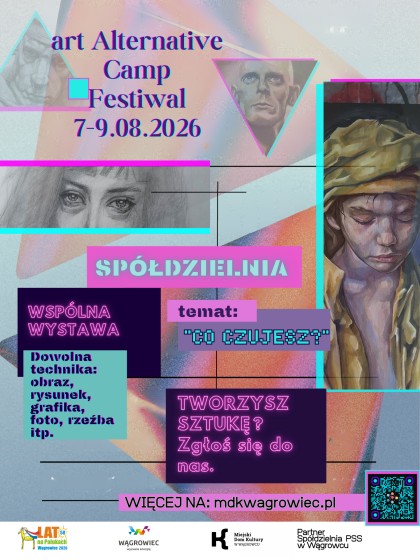 Na grafice znajdują się informacje dotyczące art Alternative Camp Festiwalu